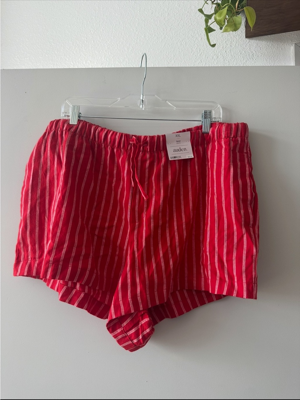 Auden Red Striped Lounge Shorts